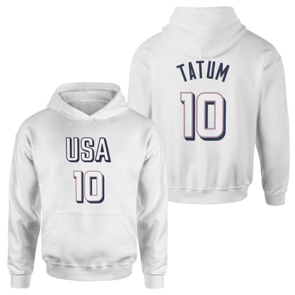 Jason Tatum Forma Hoodie L - Beyaz