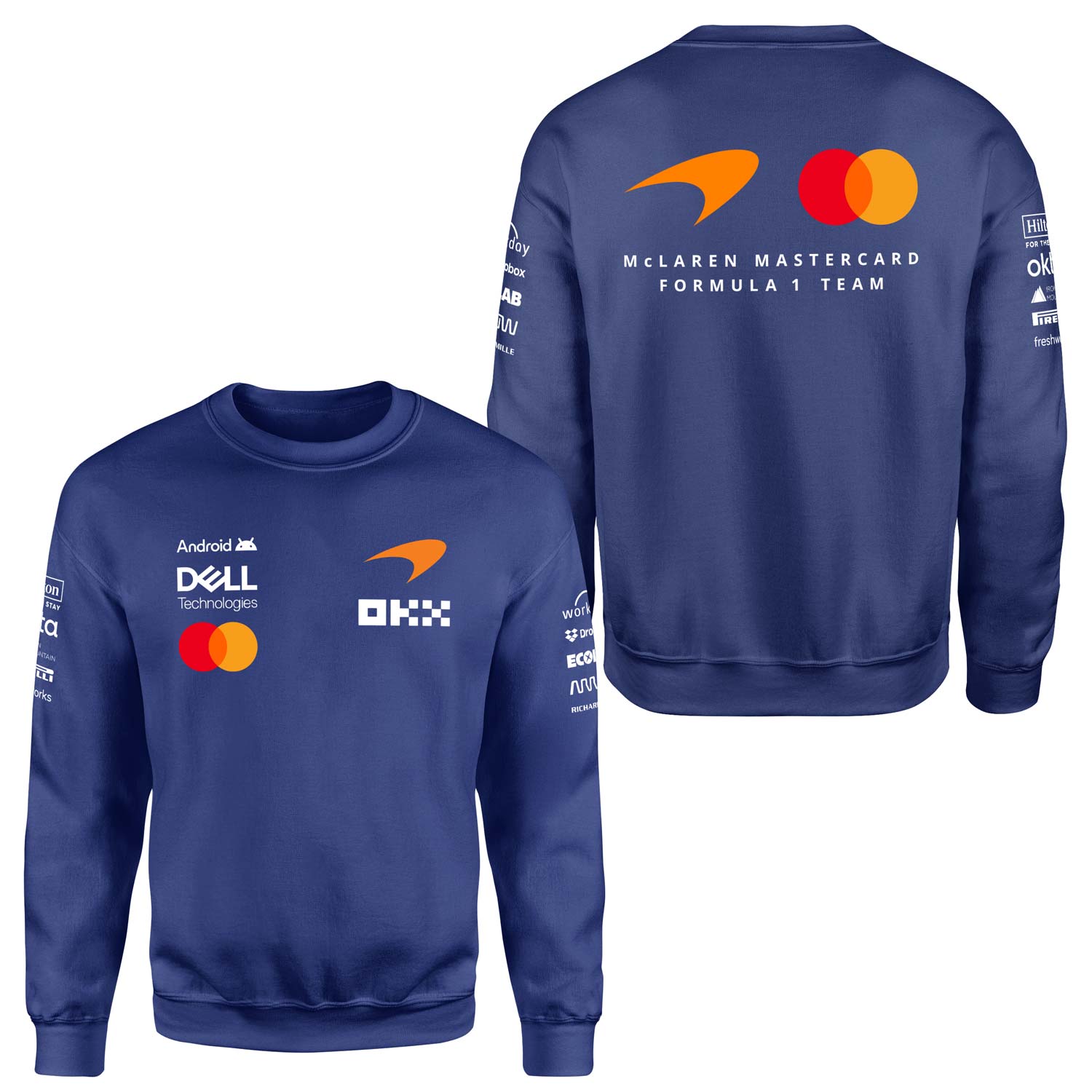 McLaren Racing 2026 Teamline Sweatshirt XL - İndigo Mavisi