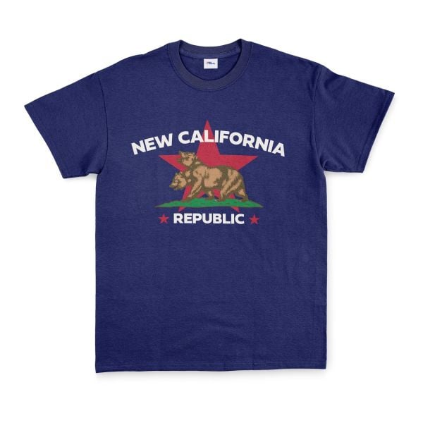 New California Republic Premium Tişört M - İndigo Mavisi
