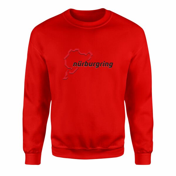 Nürburgring Big Sweatshirt XXL - Kırmızı