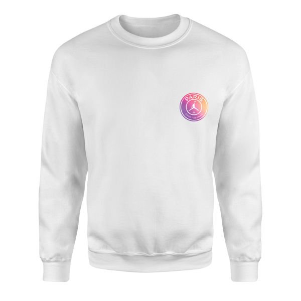 PSG X Air Jordan Gradient Sweatshirt XL - Beyaz