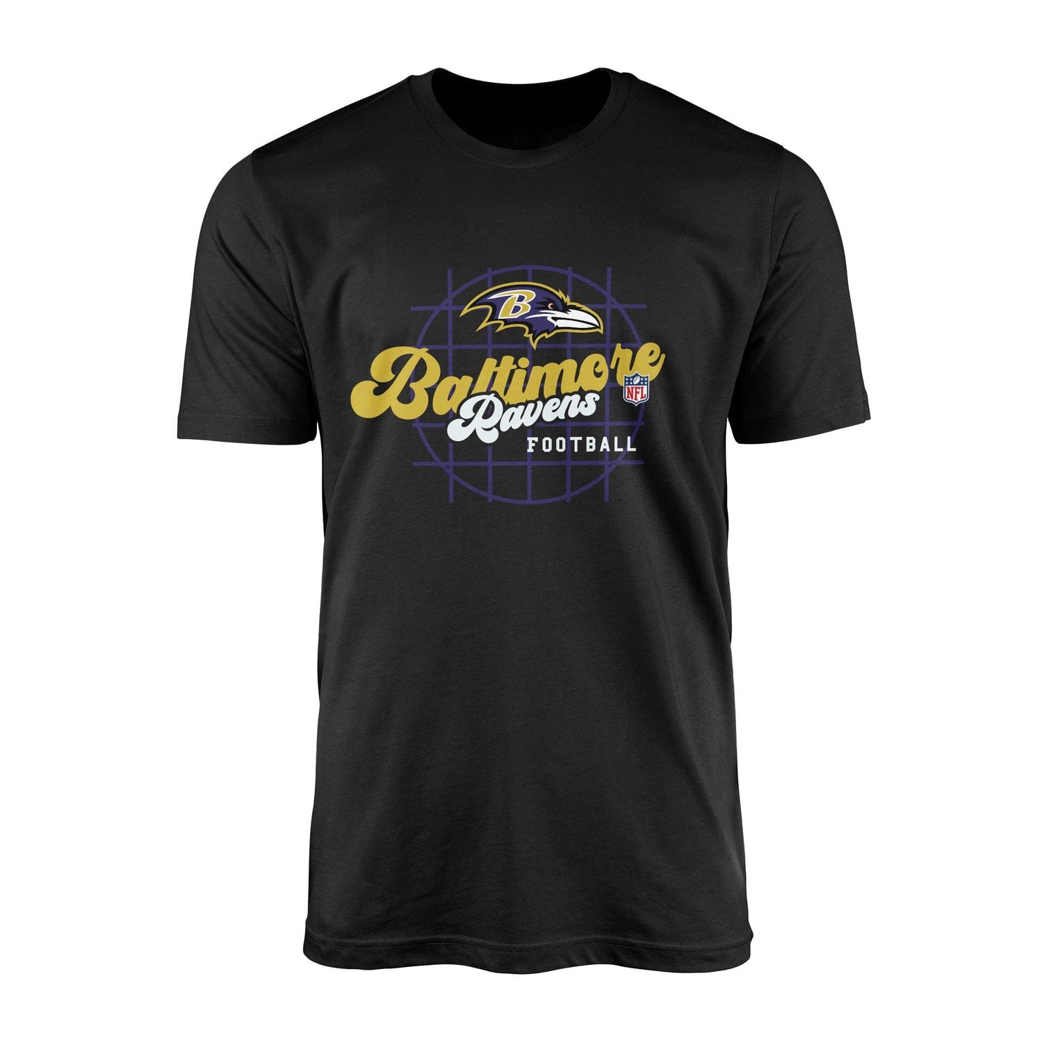 Baltimore Ravens Purple Thunder Tişört XL - Siyah