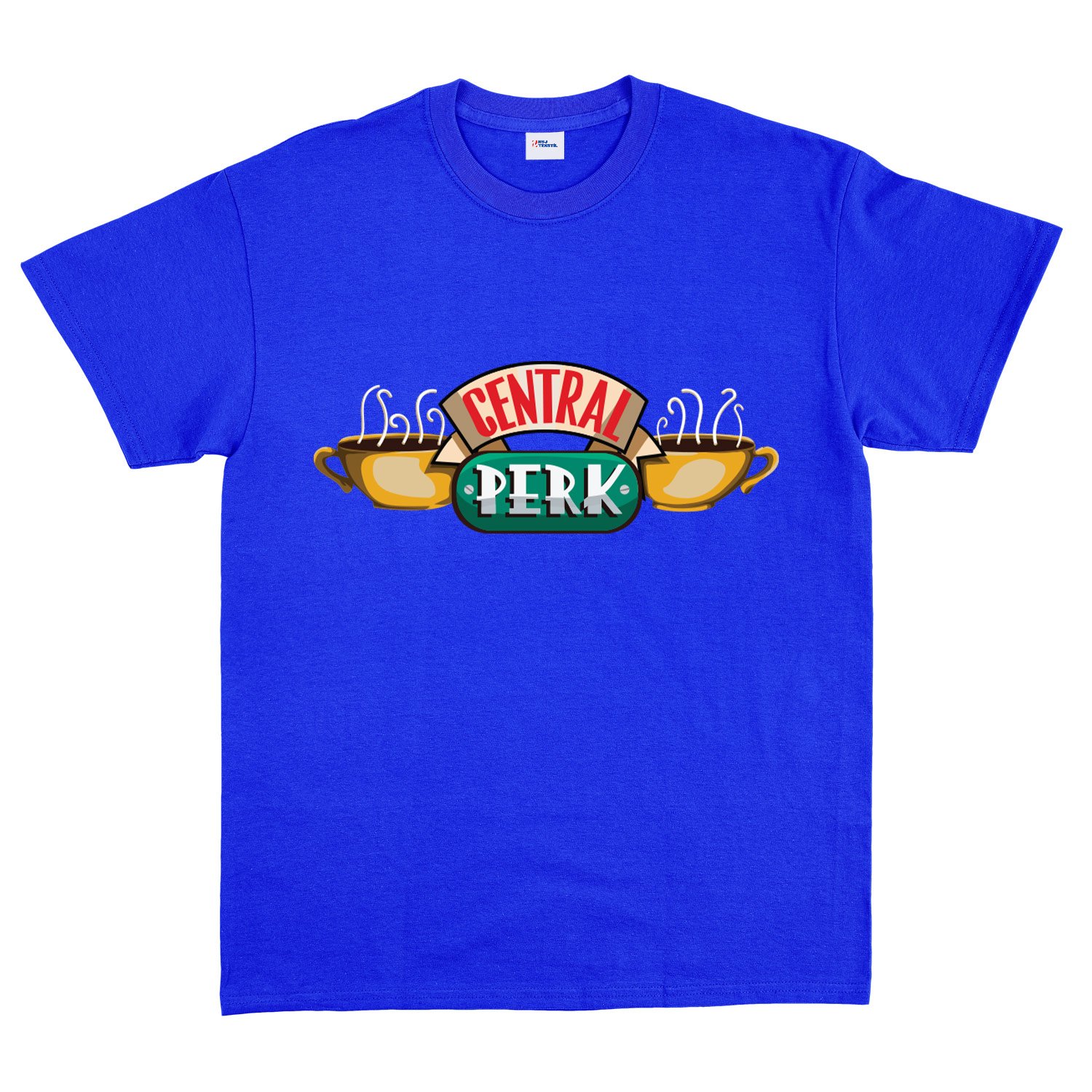 Central Perk Tişört L - Mavi