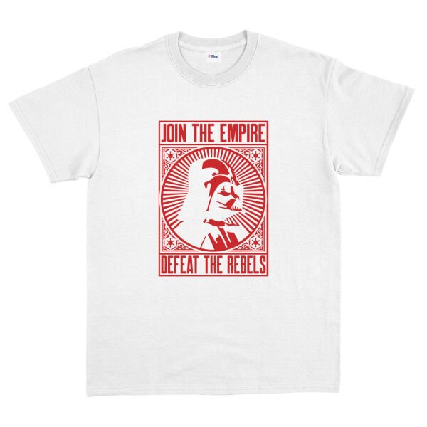 Join the Empire, Defeat the Rebels Tişört XL - Beyaz
