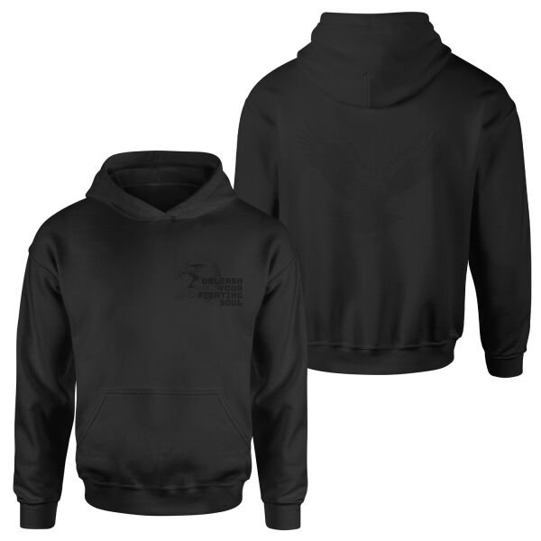 Unleash Your Fighting Soul | Eagle Hoodie XL - Siyah