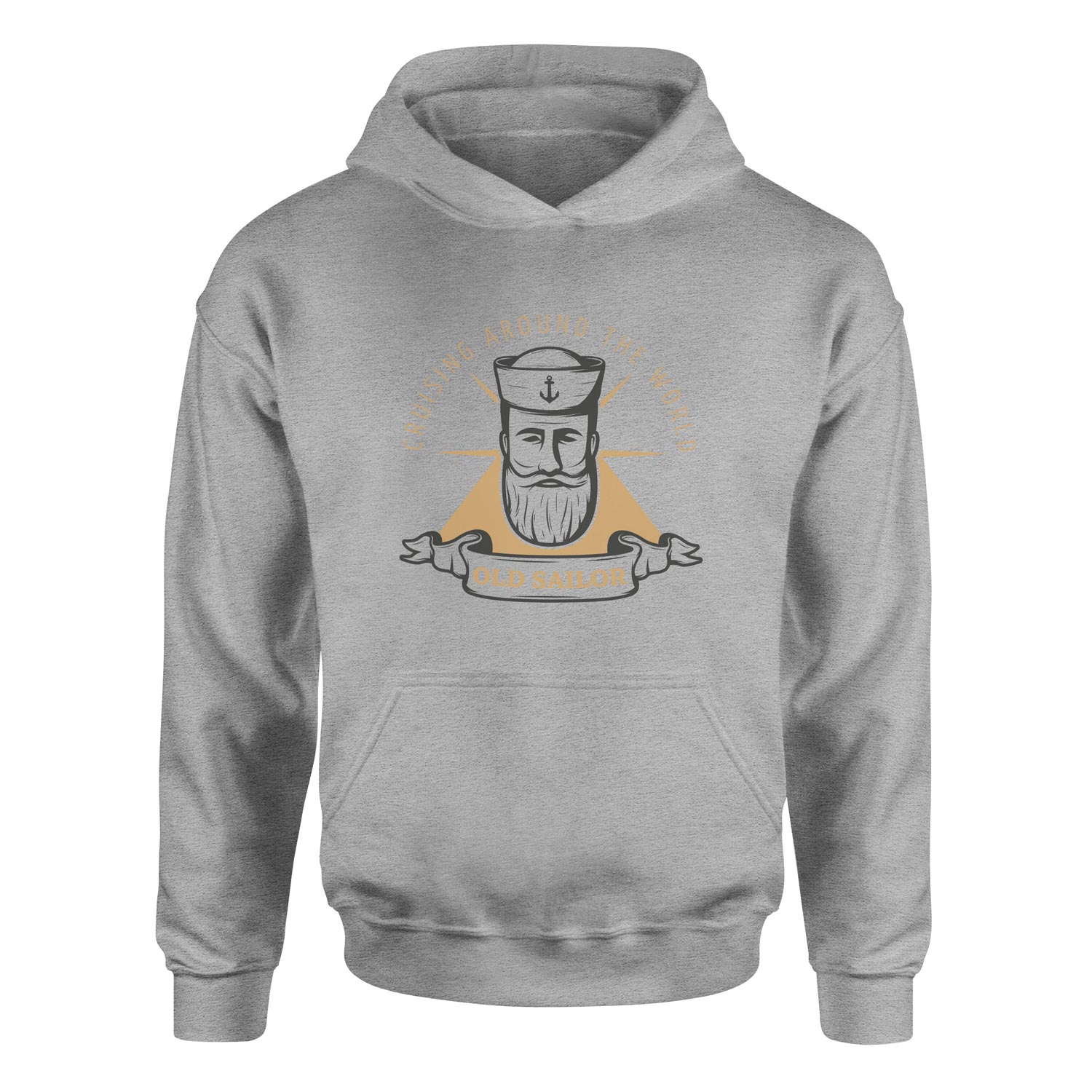 Old Sailor Hoodie XL - Gri