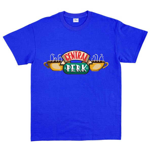 Central Perk Tişört XL - Mavi