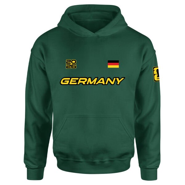 Almanya 2026 Hoodie S - Nefti Yeşili