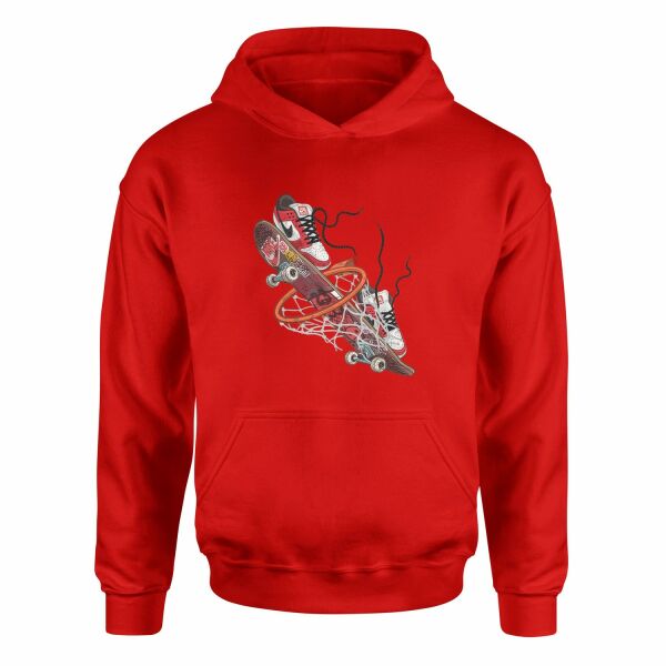 Air Jordan Skateboard Hoodie L - Kırmızı