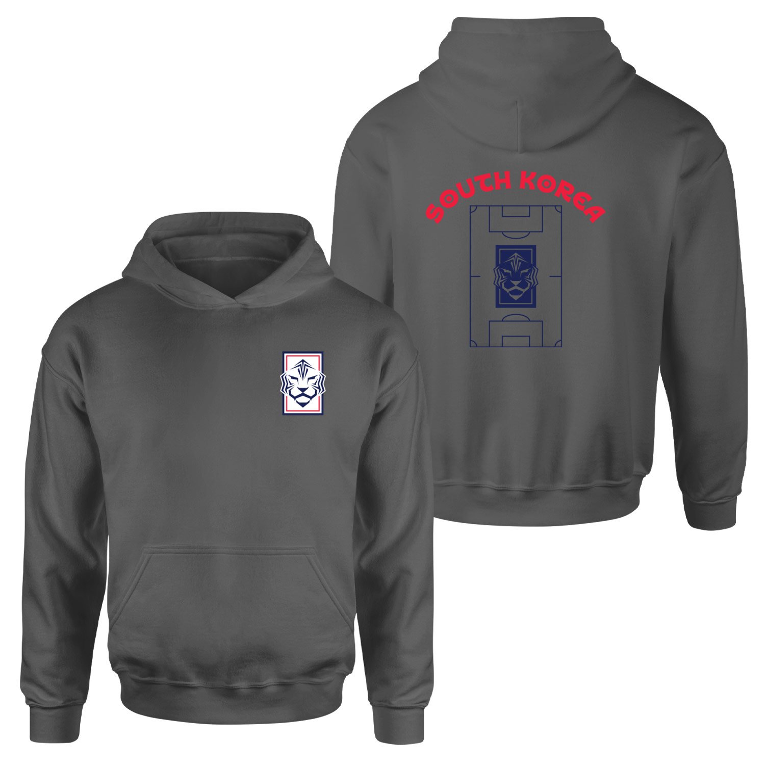 Güney Kore Dünya Kupası 2026 Hoodie XXL - Füme