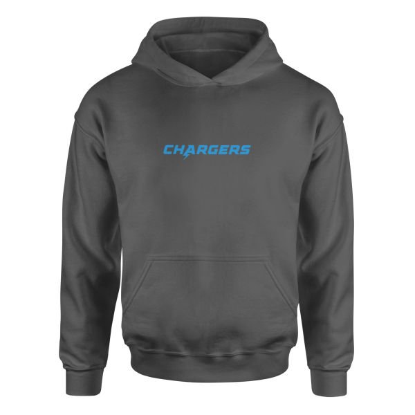 LA CHARGERS Iconic Hoodie S - Füme