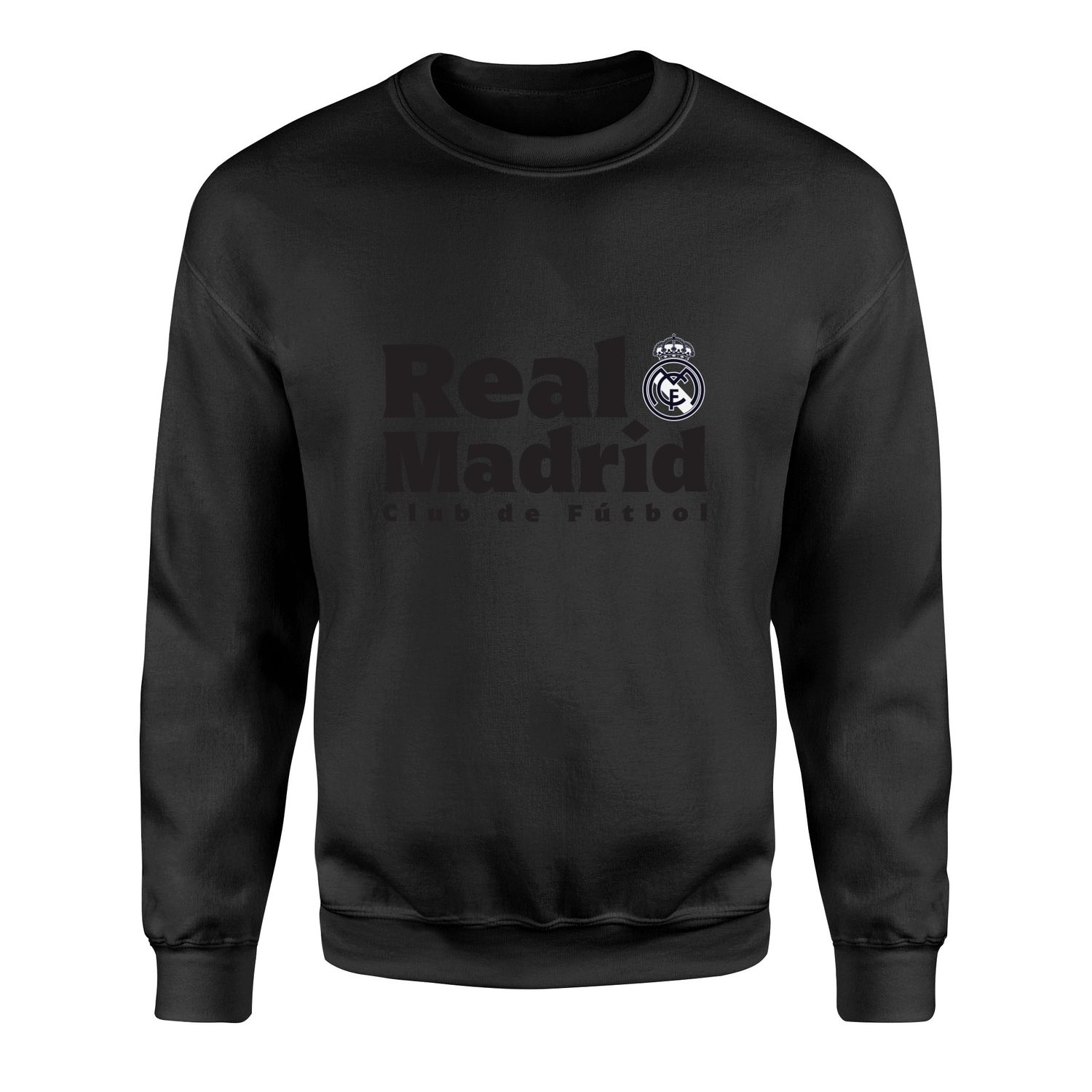 Real Madrid Club de Futbol Sweatshirt XXL - Siyah