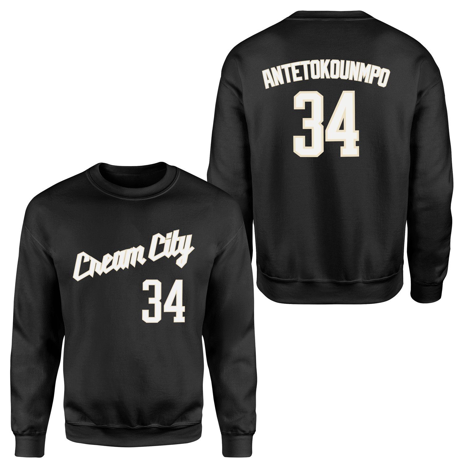 Giannis Antetokounmpo Milwaukee Forma Sweatshirt M - Siyah