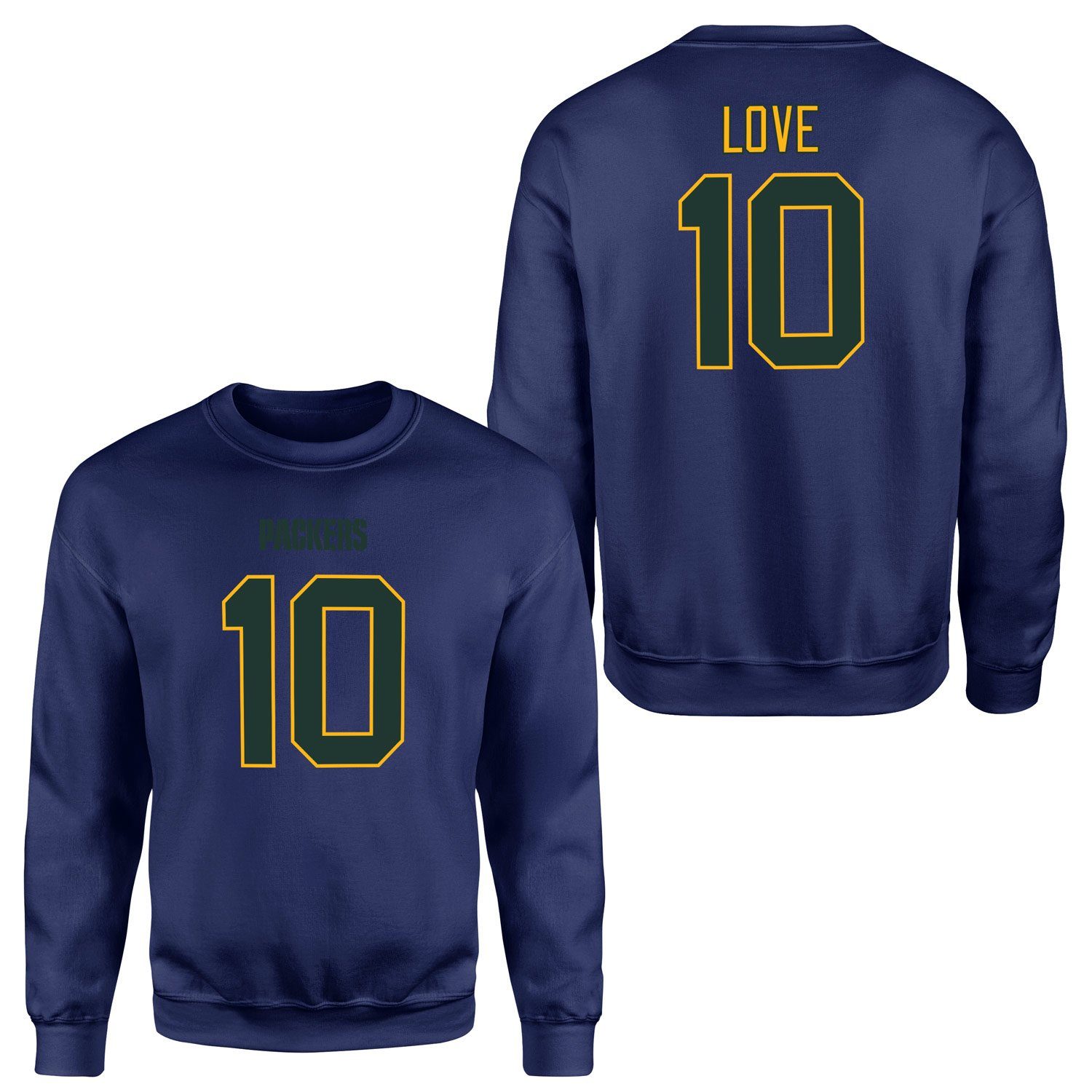 Jordan Love Green Bay Packers Sweatshirt XL - Lacivert