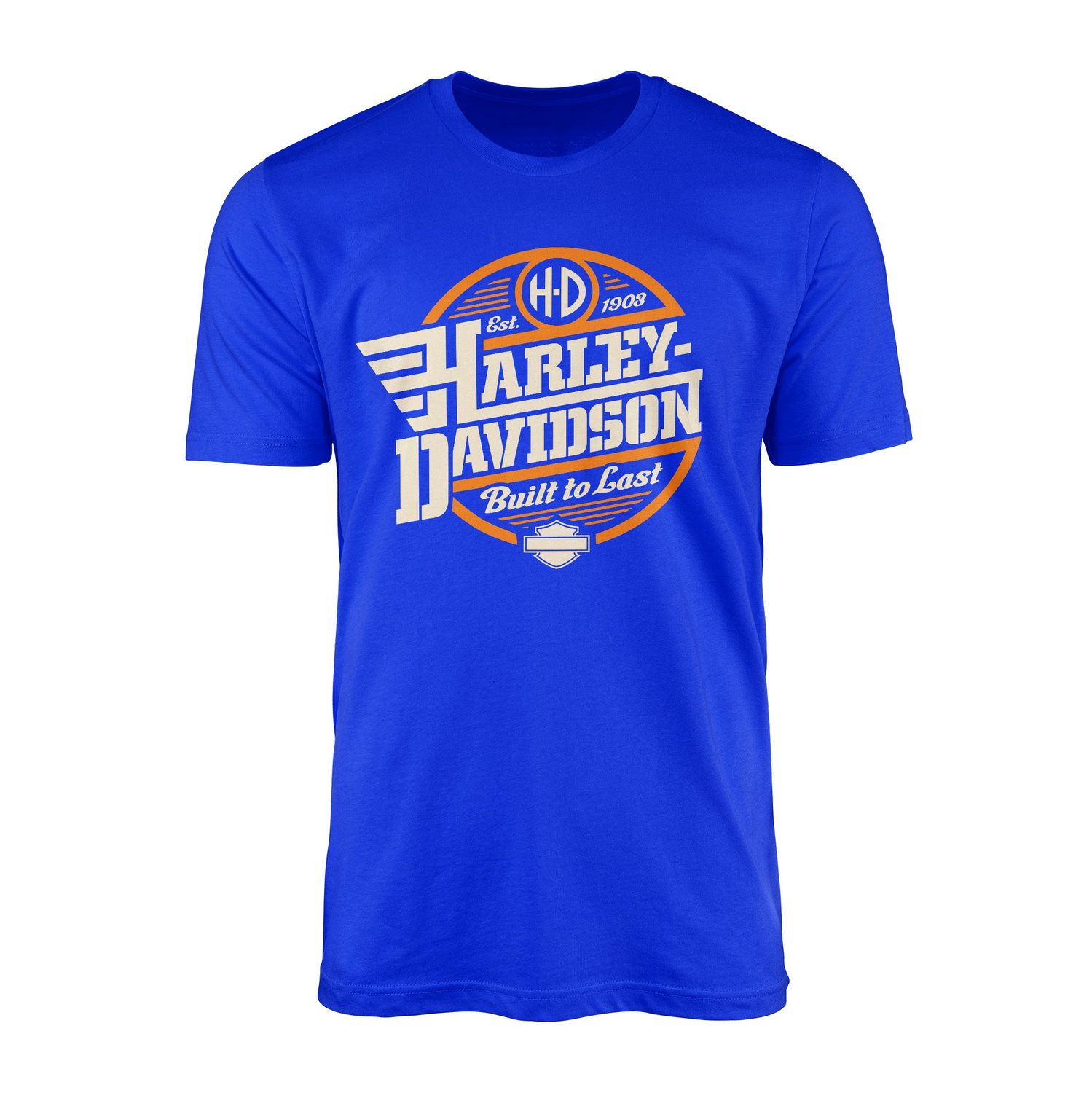 Harley-Davidson Built to Last Tişört M - Mavi