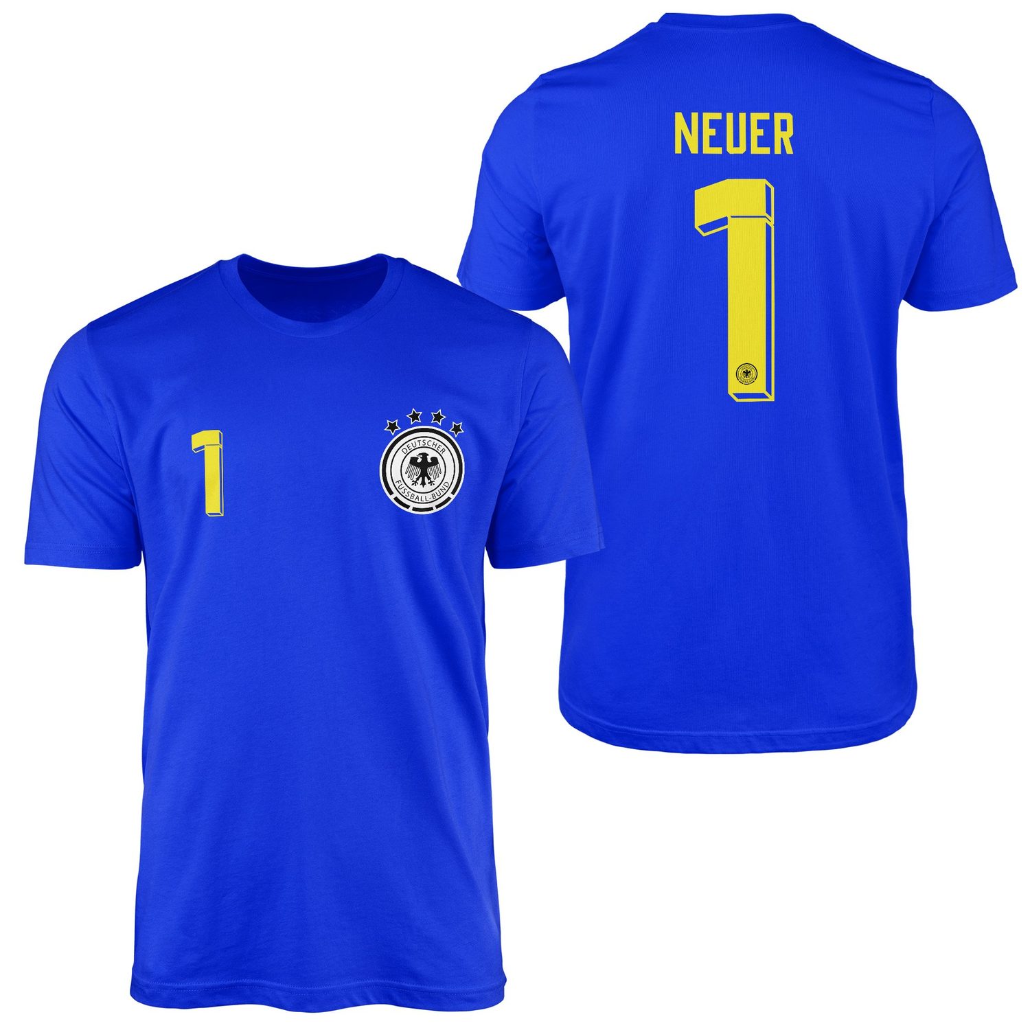 Manuel Neuer | Almanya 2024 Forma Tişört XXL - Mavi