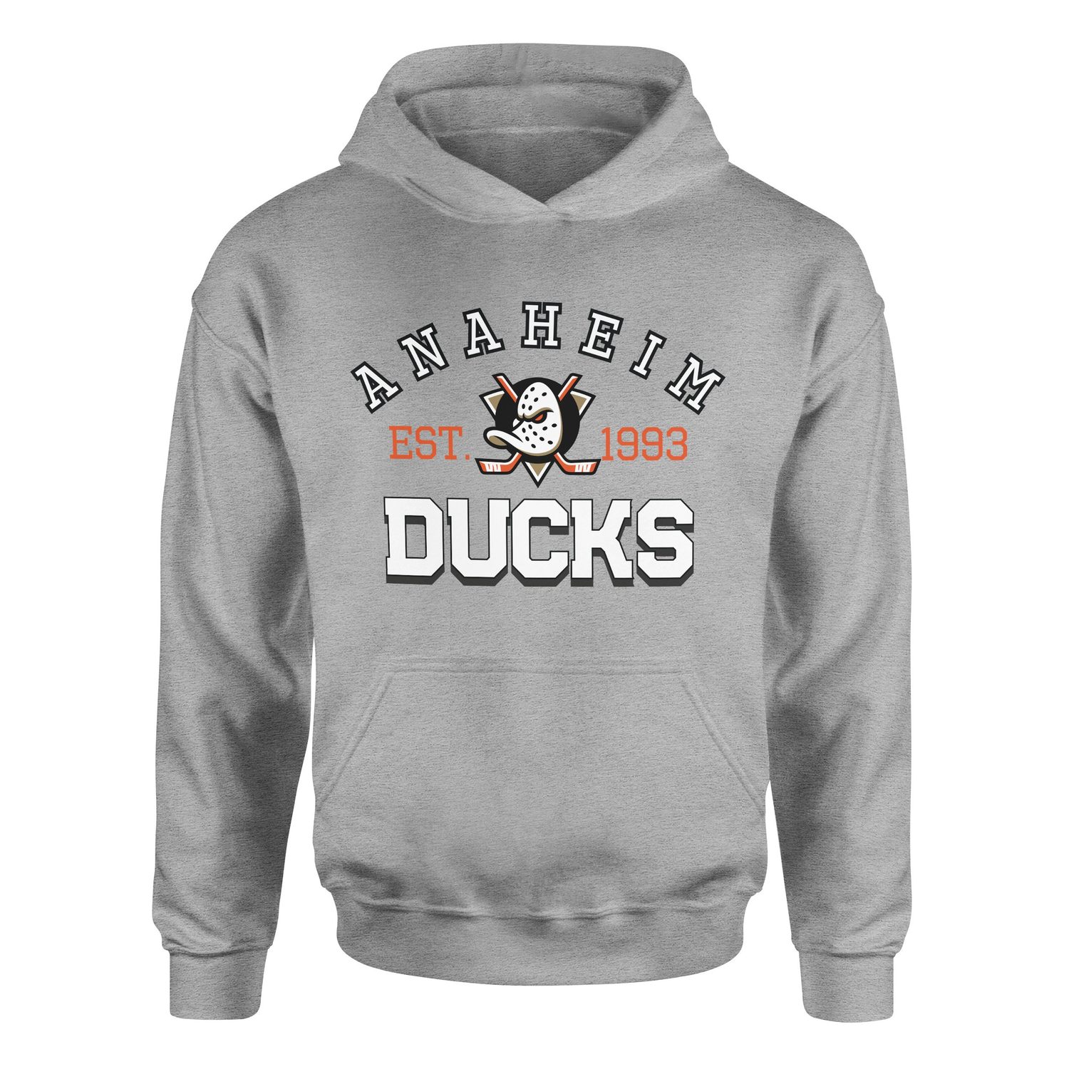 Anaheim Ducks EST. 1993 Hoodie XXL - Gri