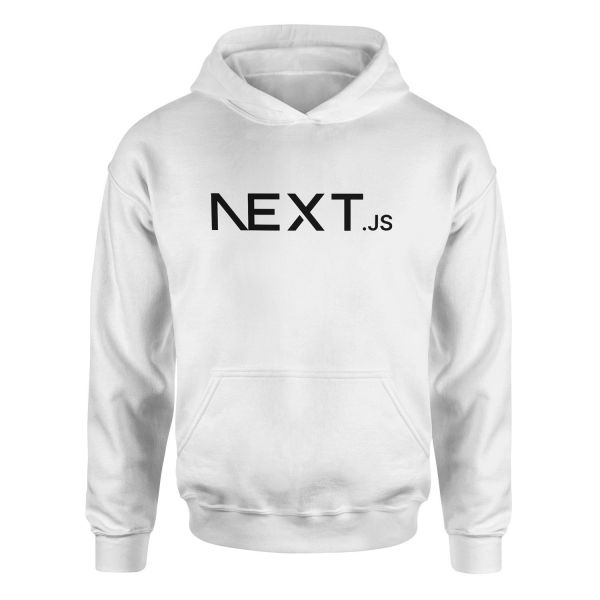 NEXT.js Hoodie S - Beyaz