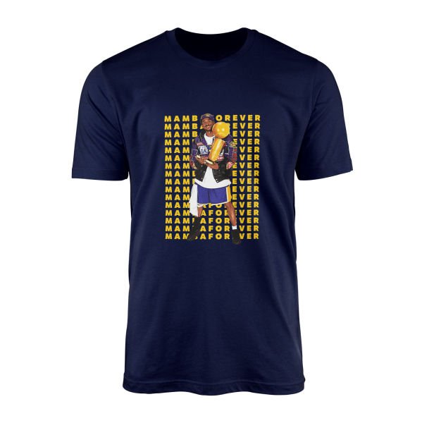 MAMBA FOREVER Kobe Bryant Tişört S - İndigo Mavisi