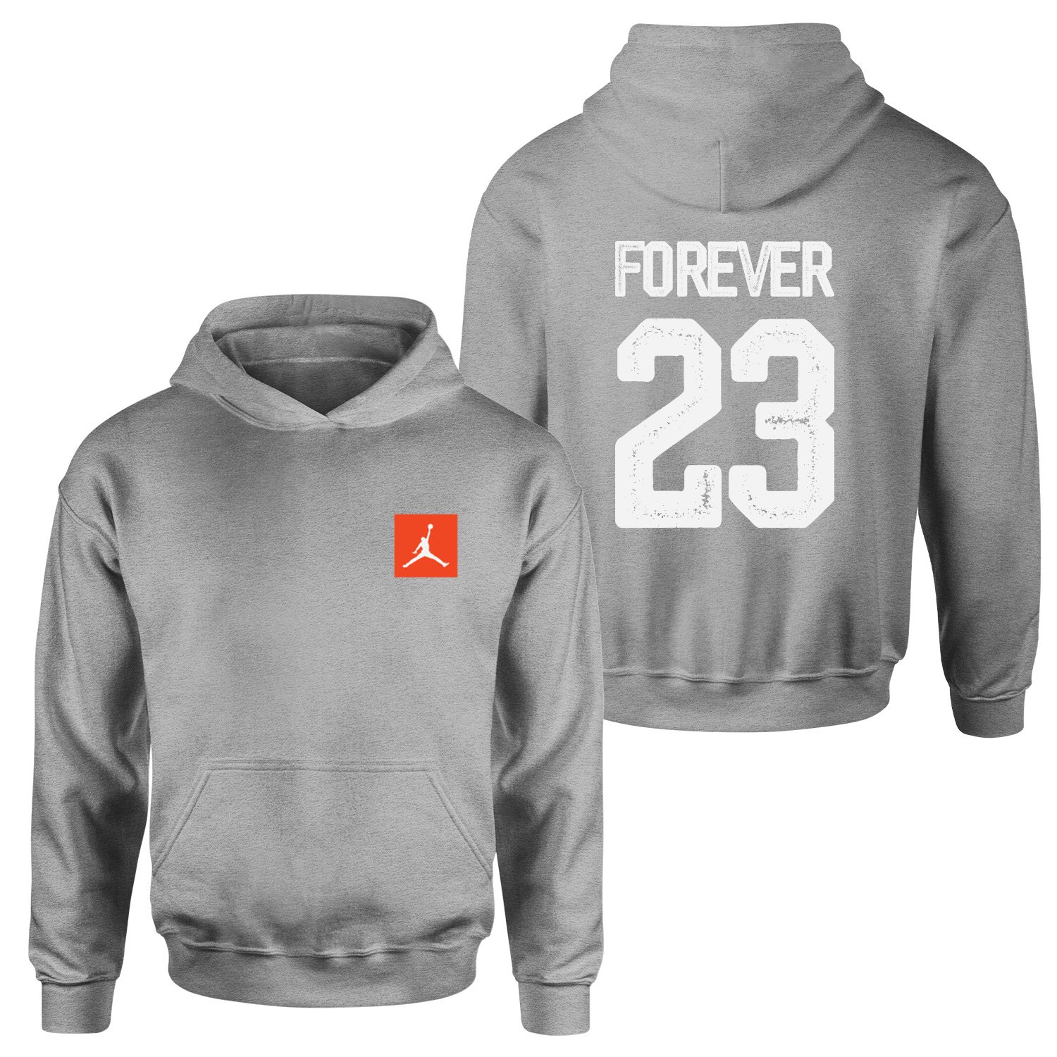 Air Jordan Forever 23 Hoodie S - Gri