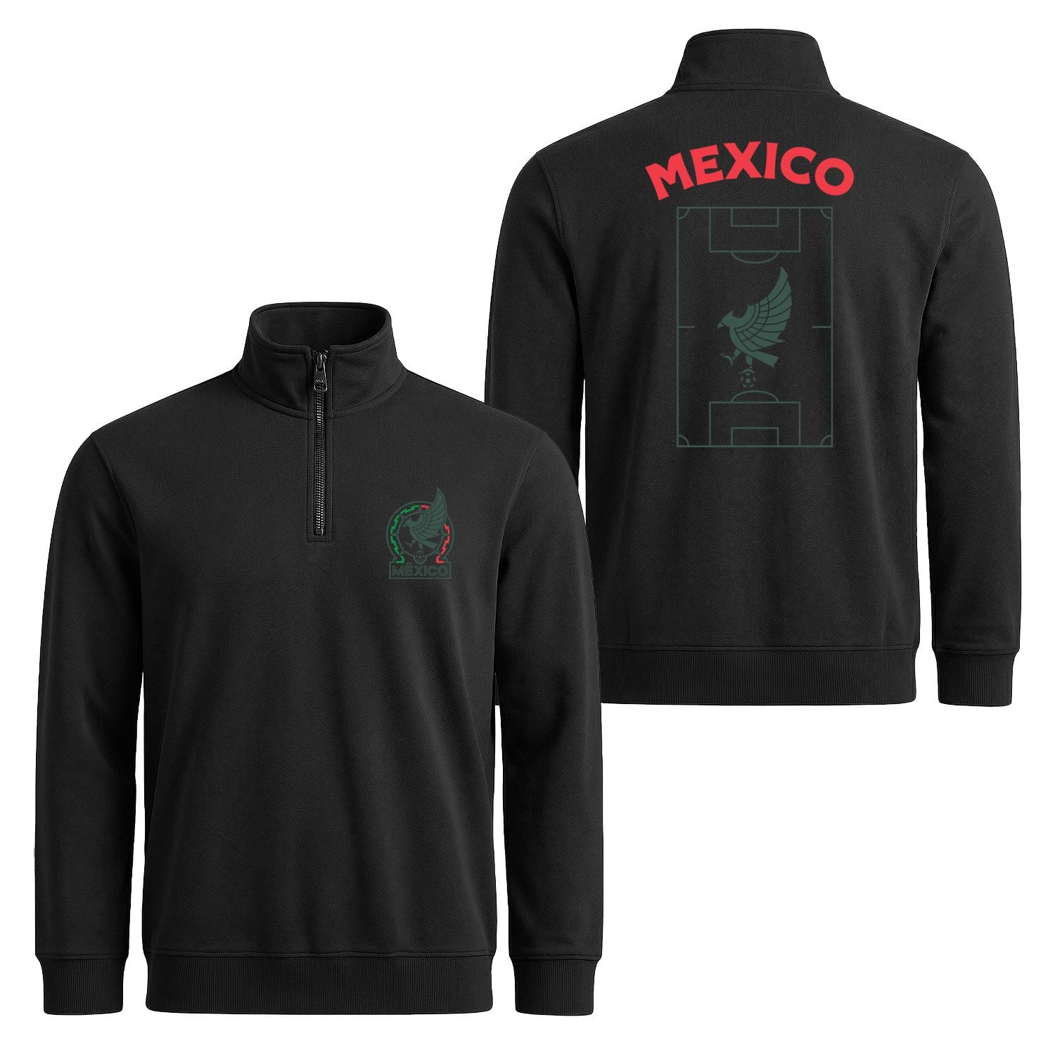 Meksika Dünya Kupası 2026 Yarım Fermuarlı Sweatshirt