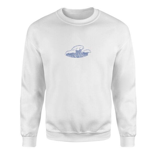 The Waves Sweatshirt M - Beyaz