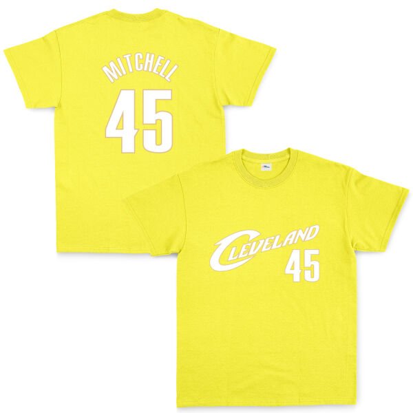 Donovan Mitchell Cleveland 45 Forma Tişört L - Sarı