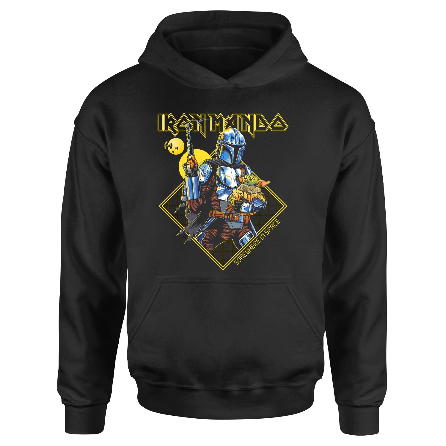 Iron Mando Hoodie S - Siyah