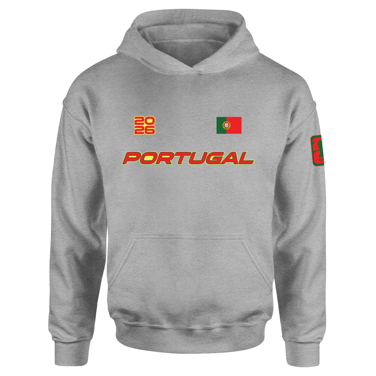 Portekiz 2026 Hoodie XXL - Gri