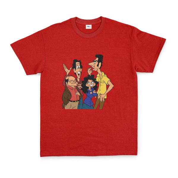 Friends of Seinfeld Tişört XL - Kırmızı