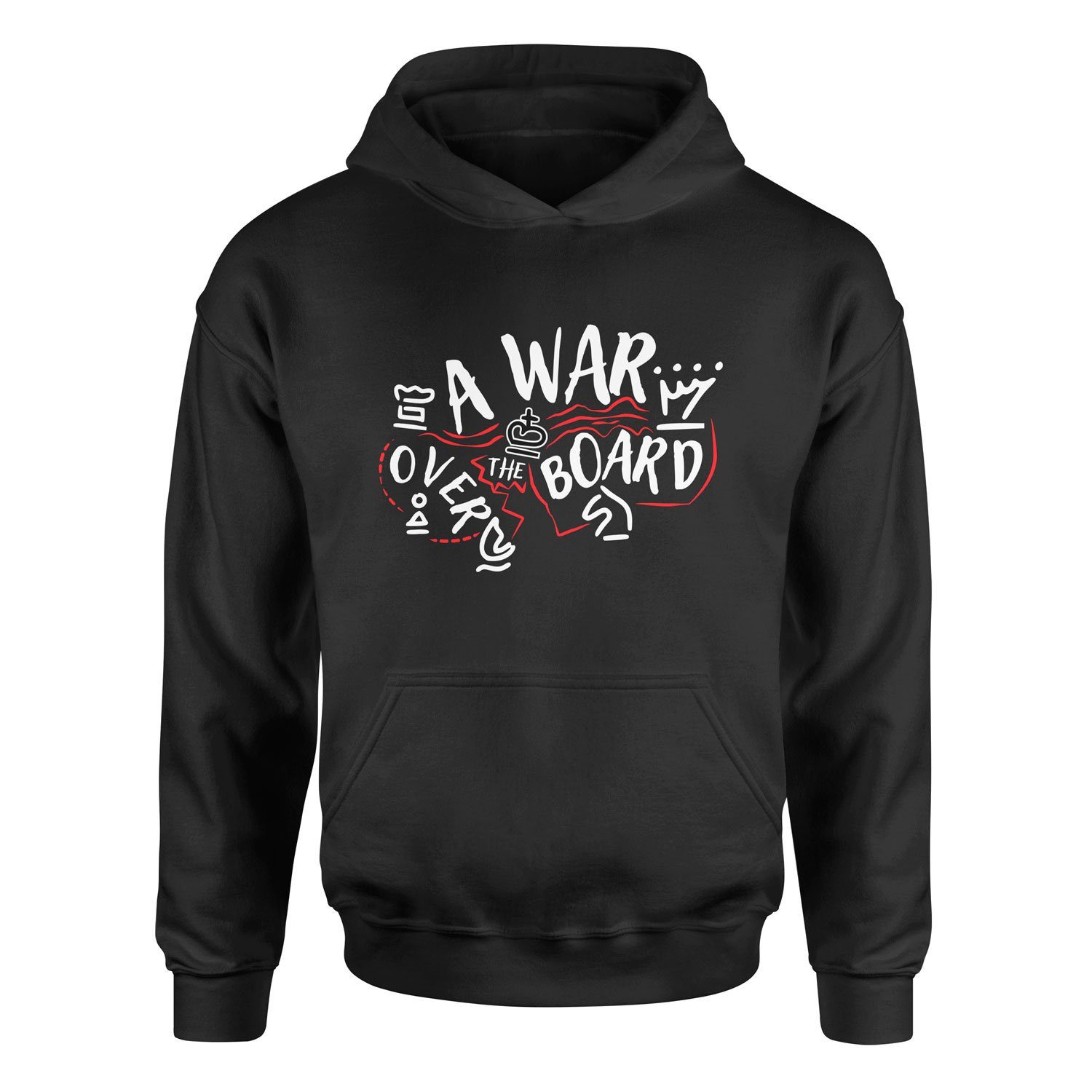 A War Over The Board Whites Hoodie L - Siyah