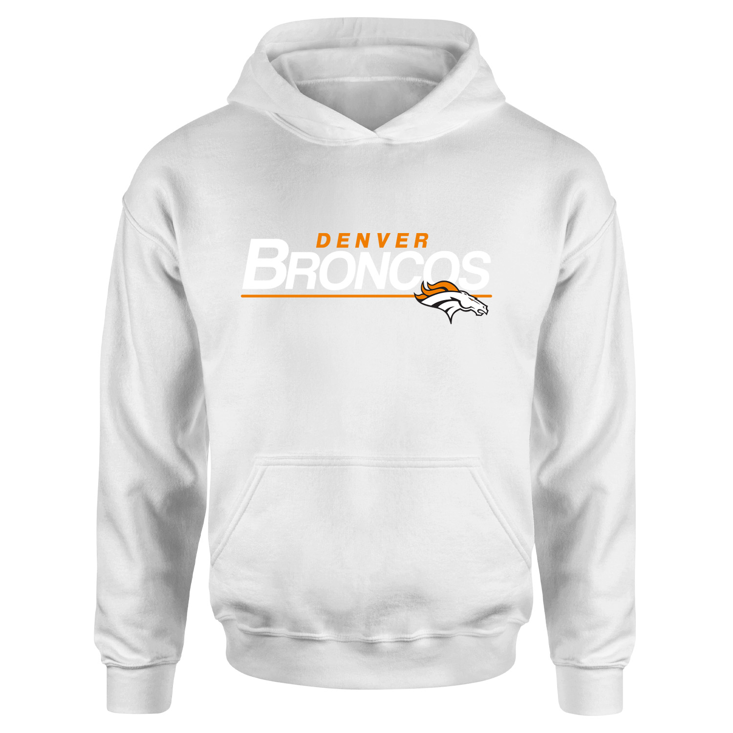 Denver BRONCOS Hoodie S - Beyaz