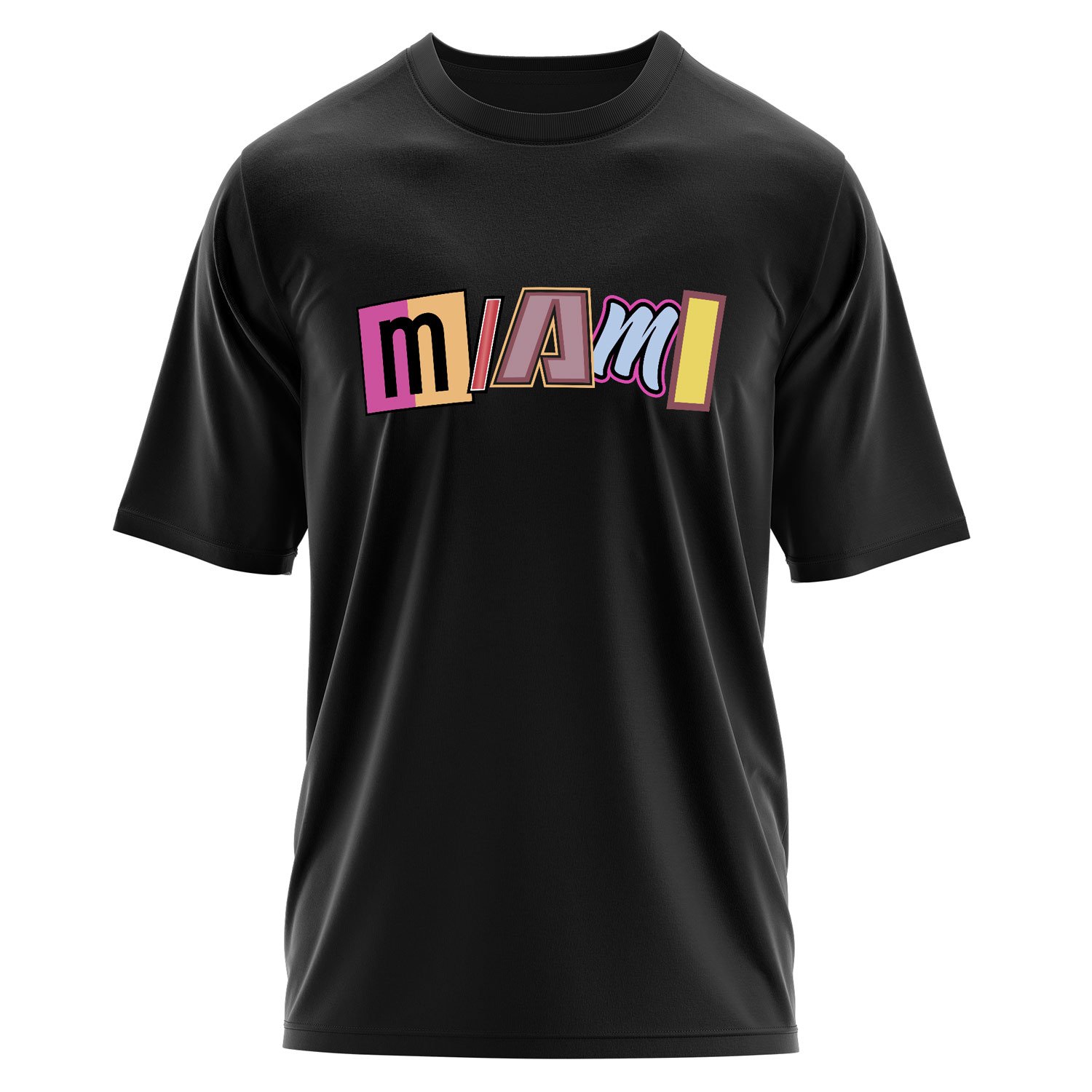 MIAMI Letter Oversize Tişört