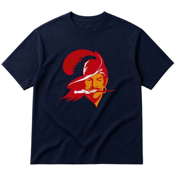 Bruce the Buccaneer Oversize Tişört M - İndigo Mavisi