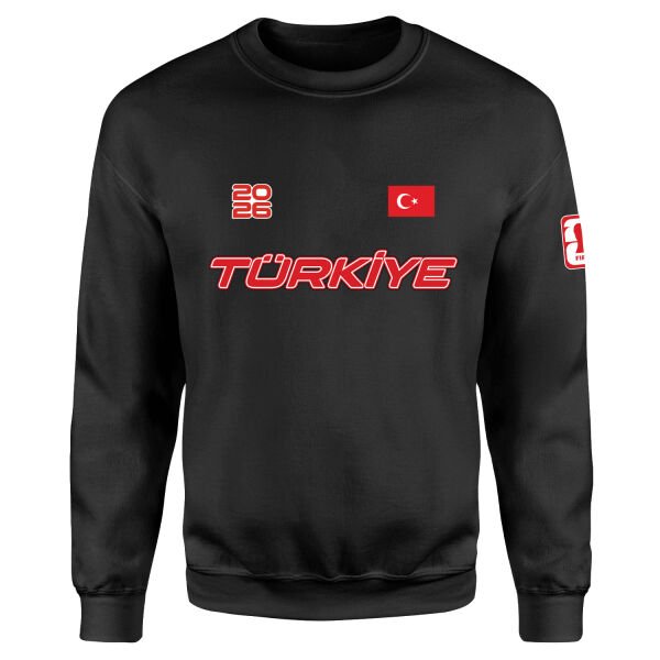 Türkiye 2026 Sweatshirt XL - Siyah