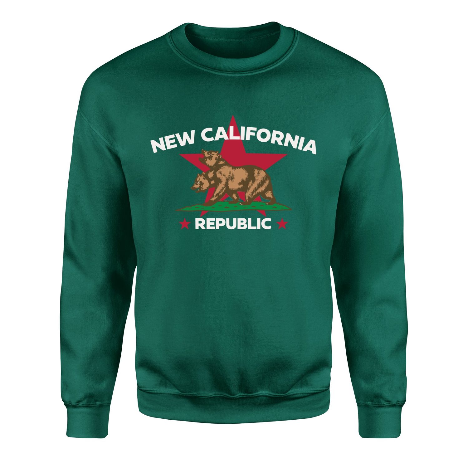 New California Republic Premium Sweatshirt L - Nefti Yeşili