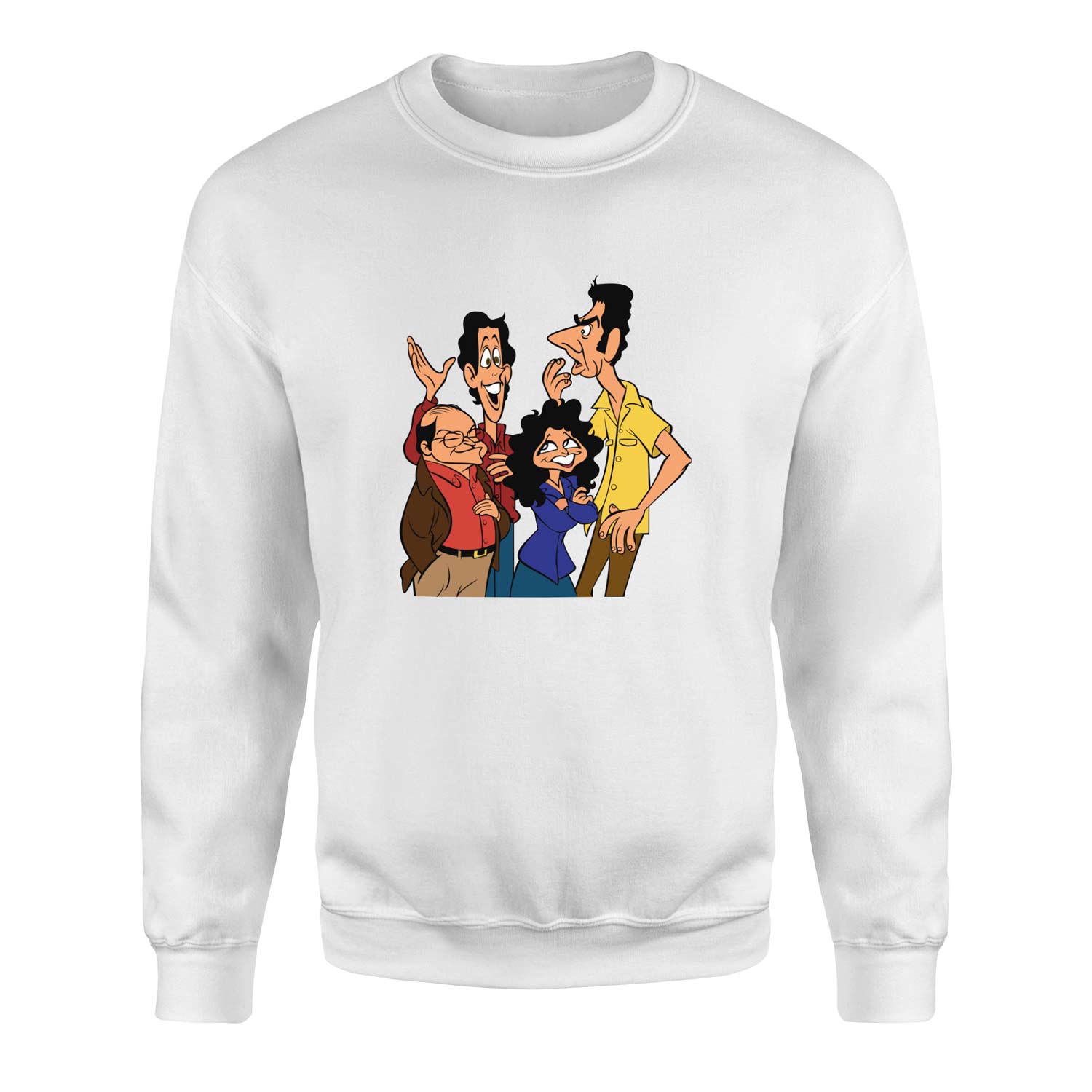 Friends of Seinfeld Sweatshirt XXL - Beyaz