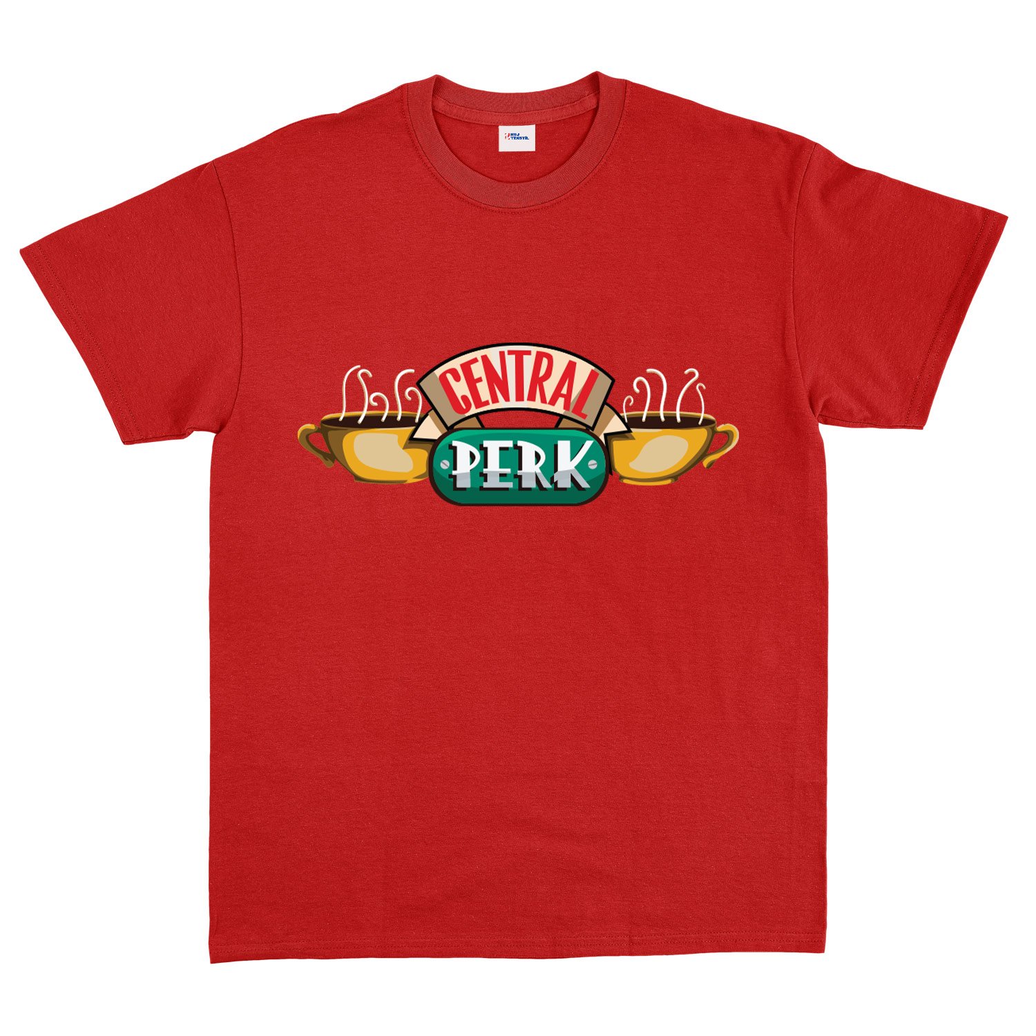 Central Perk Tişört XXL - Kırmızı