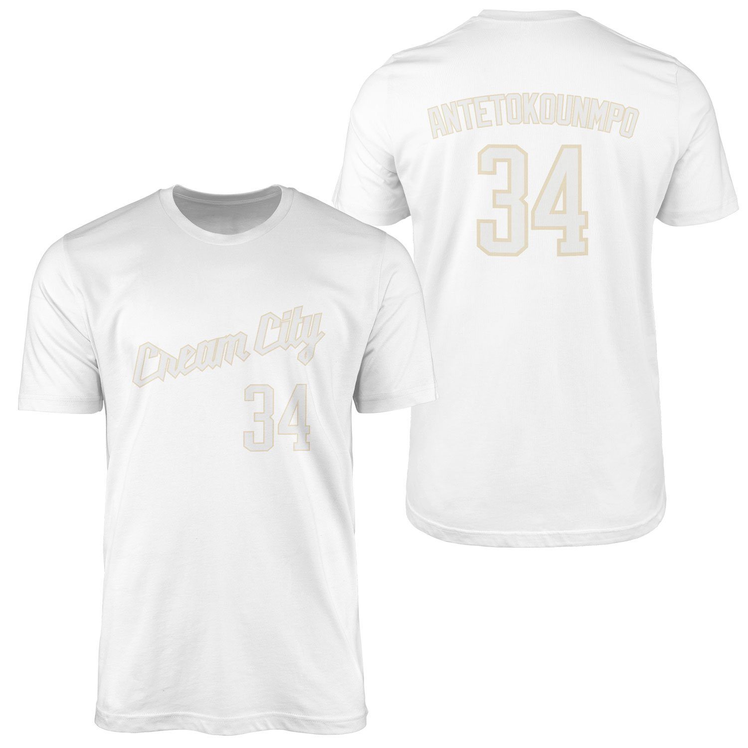 Giannis Antetokounmpo Milwaukee Forma Tişört M - Beyaz