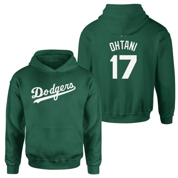 Shohei Ohtani Los Angeles Dodgers Hoodie XL - Nefti Yeşili