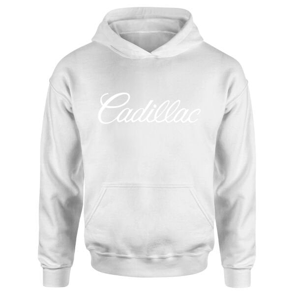 Cadillac Script Hoodie L - Beyaz