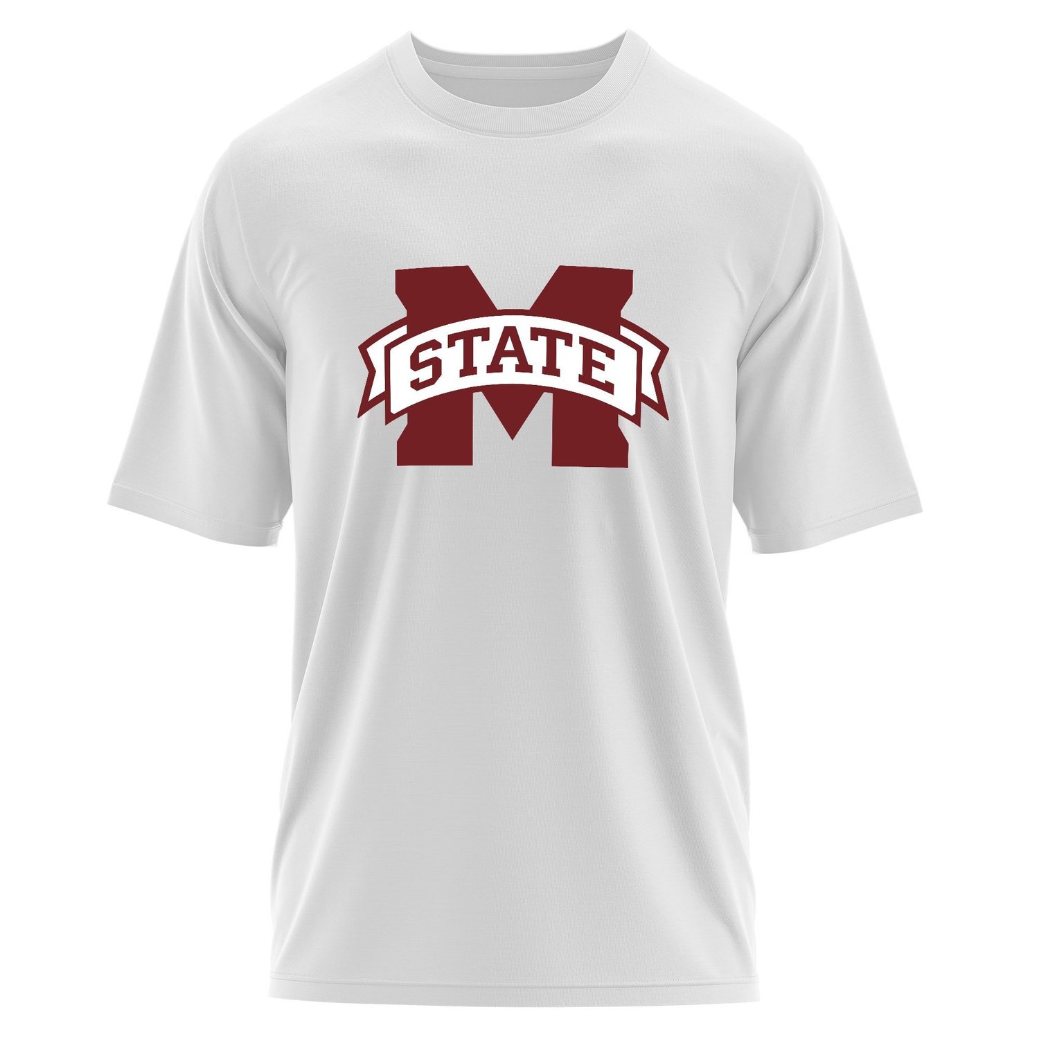 Mississippi State Bulldogs Oversize Tişört XL - Beyaz