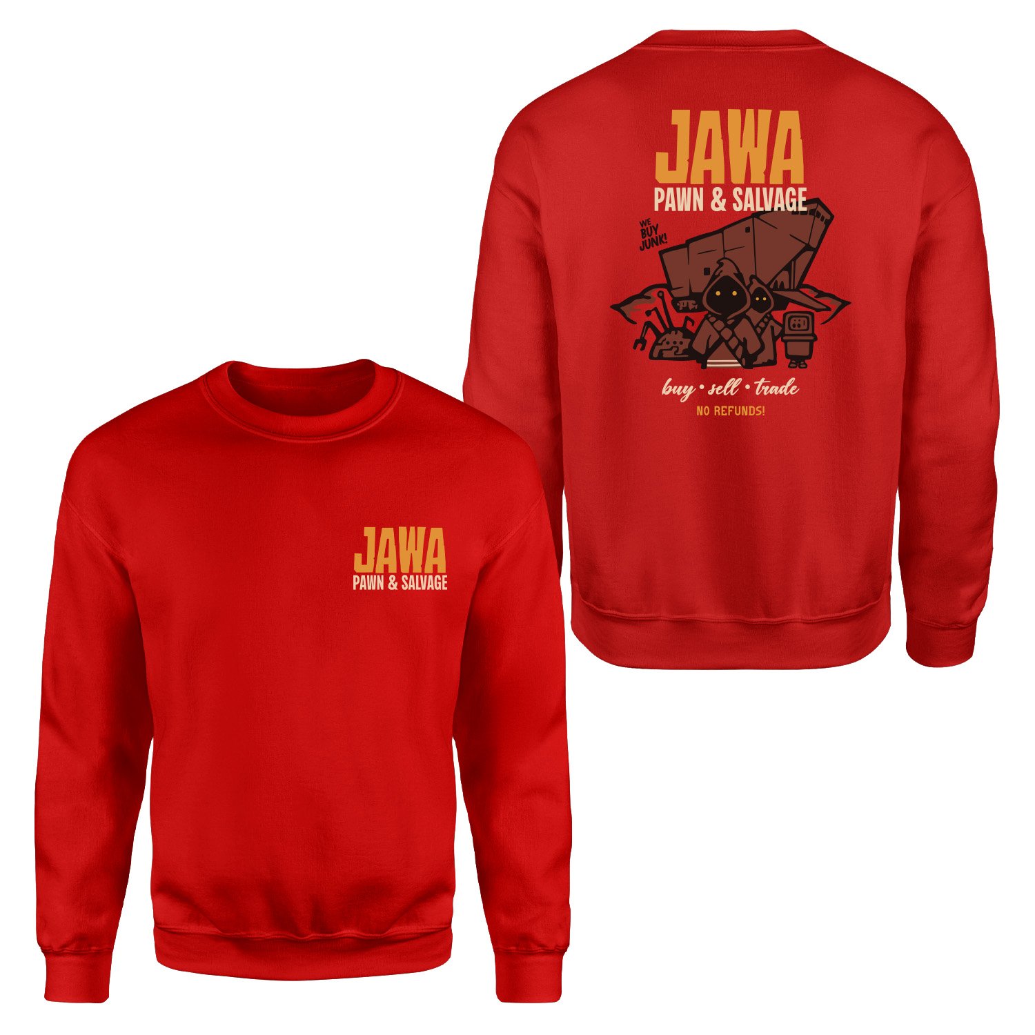 JAWA Pawn & Salvage | We Buy Junk! Sweatshirt S - Kırmızı