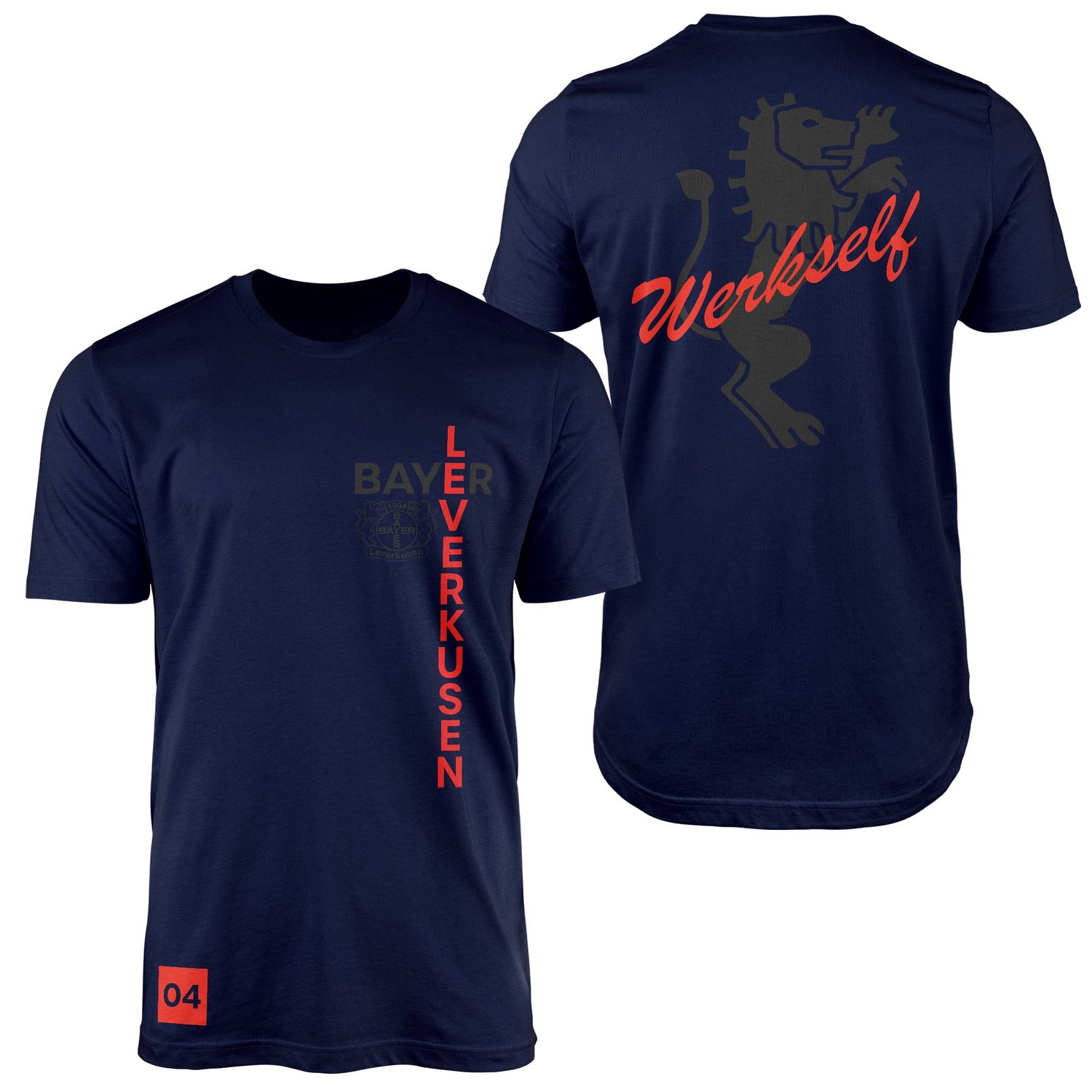 Bayer 04 Leverkusen Werkself Edition Tişört M - İndigo Mavisi