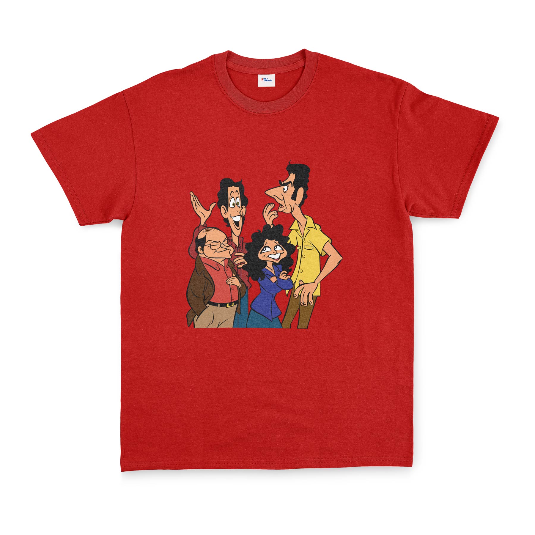 Friends of Seinfeld Tişört XXL - Kırmızı