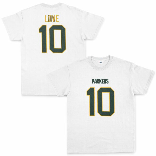 Jordan Love Green Bay Packers Tişört XXL - Beyaz