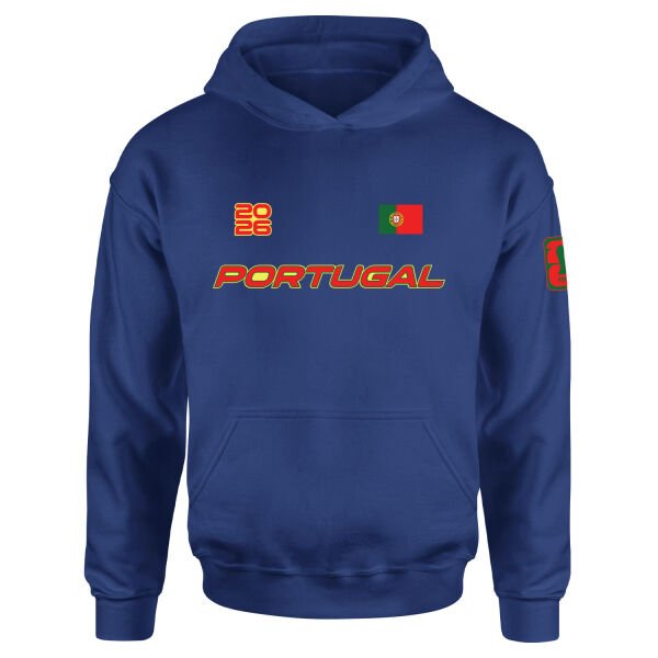 Portekiz 2026 Hoodie L - İndigo Mavisi