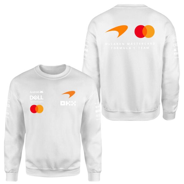 McLaren Racing 2026 Teamline Sweatshirt XL - Beyaz