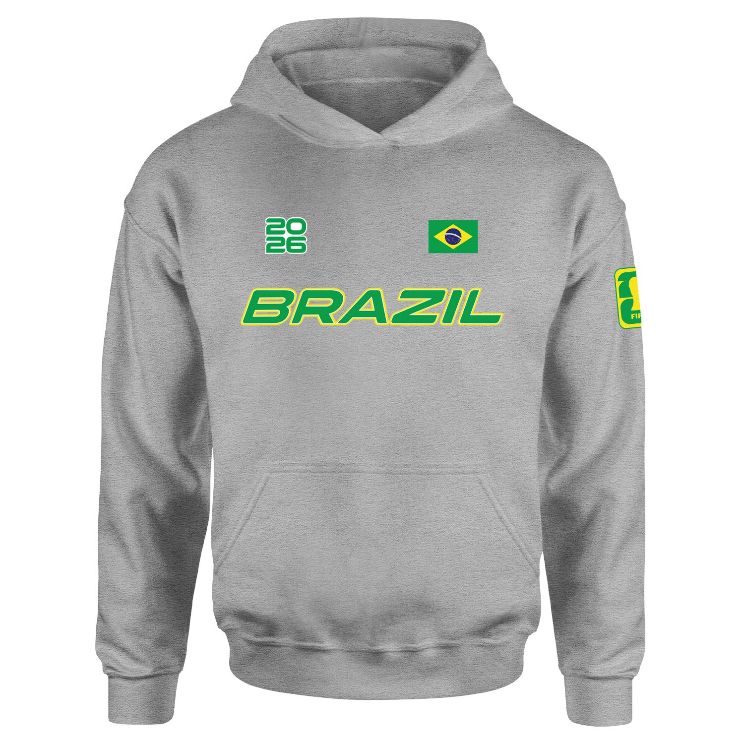 Brezilya 2026 Hoodie L - Gri