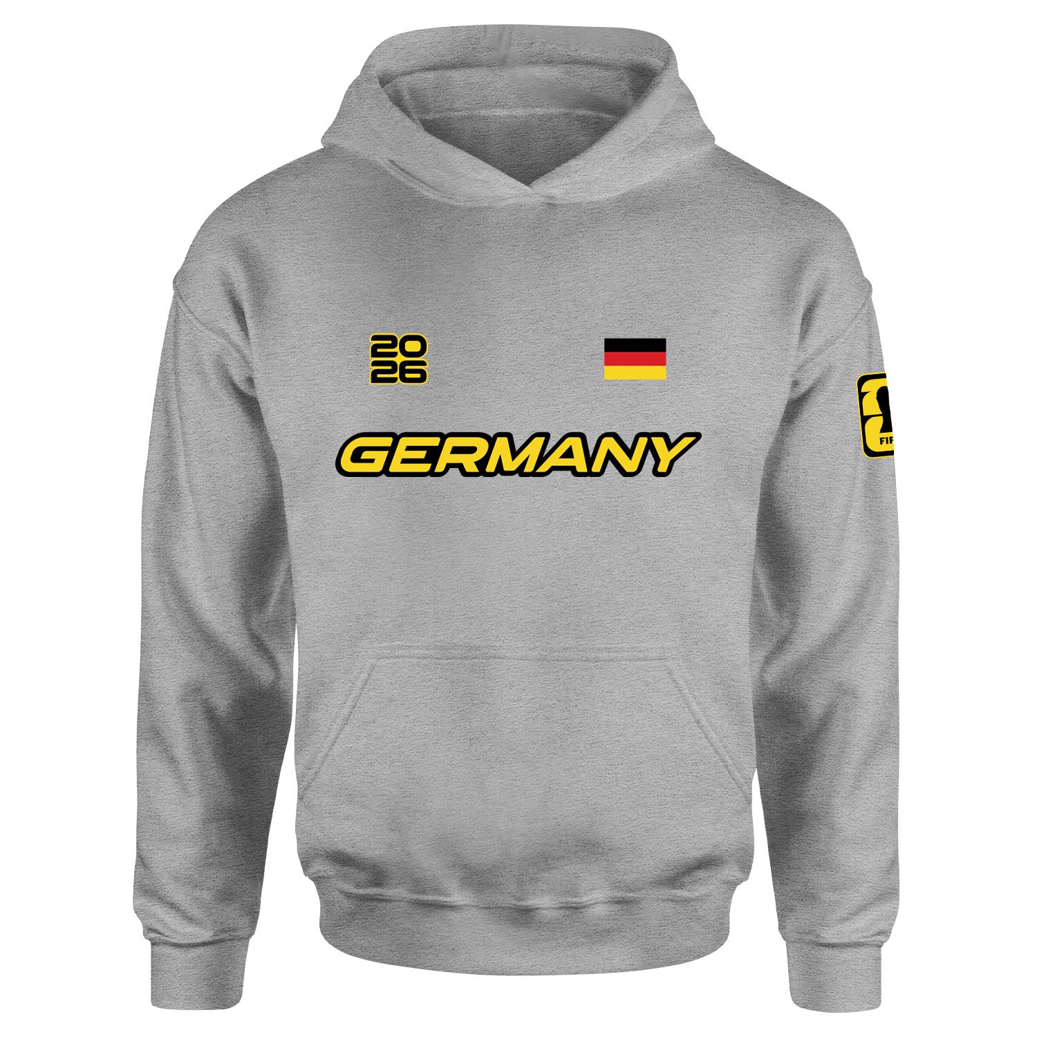 Almanya 2026 Hoodie XL - Gri